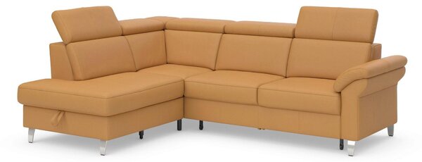 ROHOVÁ SEDAČKA, textil, kůže, curry žlutá Sit & More - Sedací soupravy, Online Only