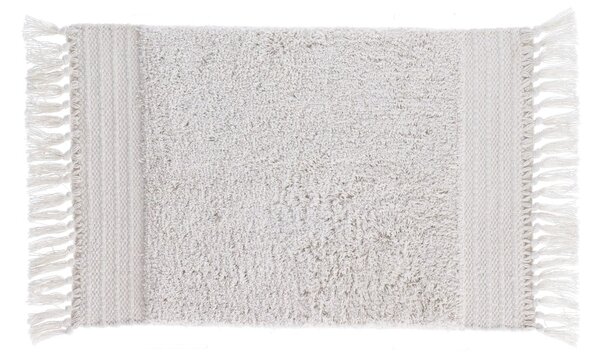 Bílá bavlněná koupelnová předložka Kave Home Nilce, 40 x 60 cm