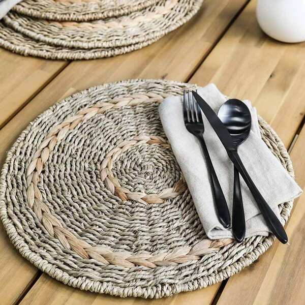 Kulaté prostírání Bayford Seagrass – set 4 ks