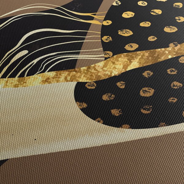 Obraz - Abstrakce golden brown N⁰1 (210x100 cm)