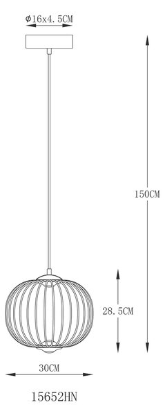 ZÁVĚSNÉ LED SVÍTIDLO, 30/150 cm Globo - Online Only svítidla, Online Only