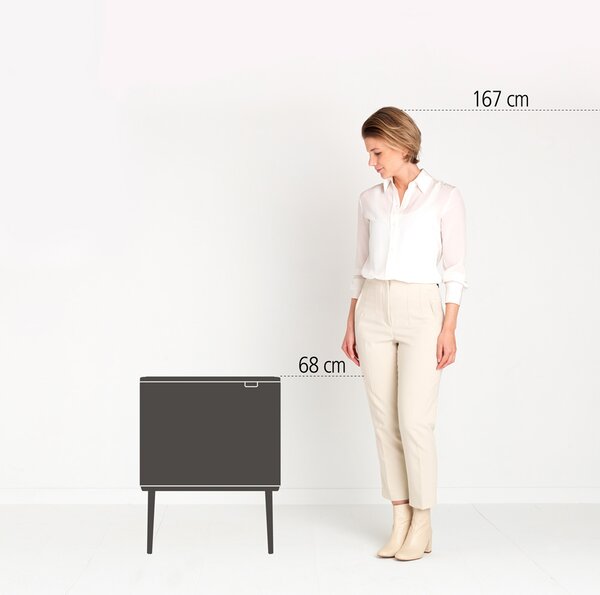Brabantia Bo odpadkové koše 34 l bílá 313547