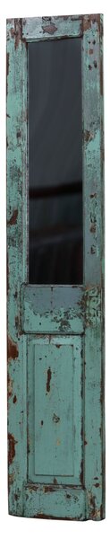 Zrcadlo v rámu z teakového dřeva, vyrobené ze starých dveří, 44x4x203cm (6C)