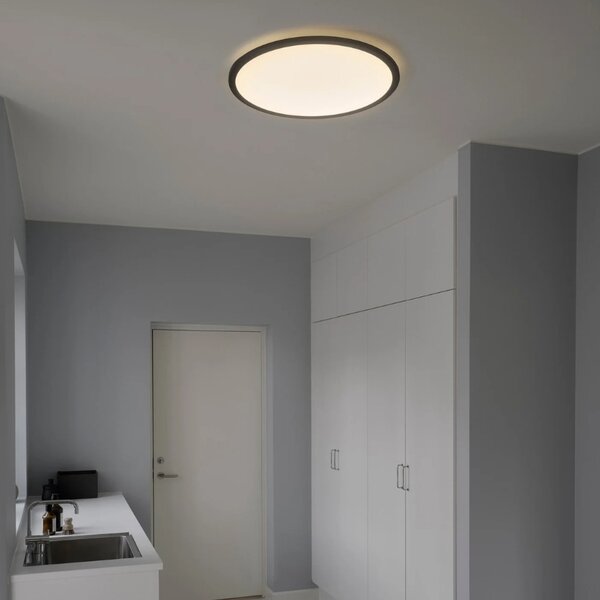 Nordlux Černé kovové stropní LED světlo Oja 60 cm