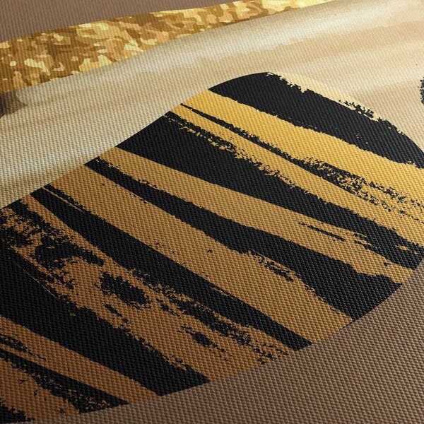 Obraz - Abstrakce golden brown N⁰2 (210x100 cm)