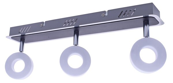Bodové LED svítidlo Sole, 3x LED 15w, 4000k, ch/b