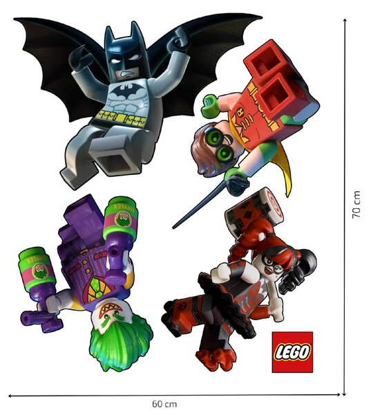 Samolepka na zeď "LEGO Batman" 60x70cm