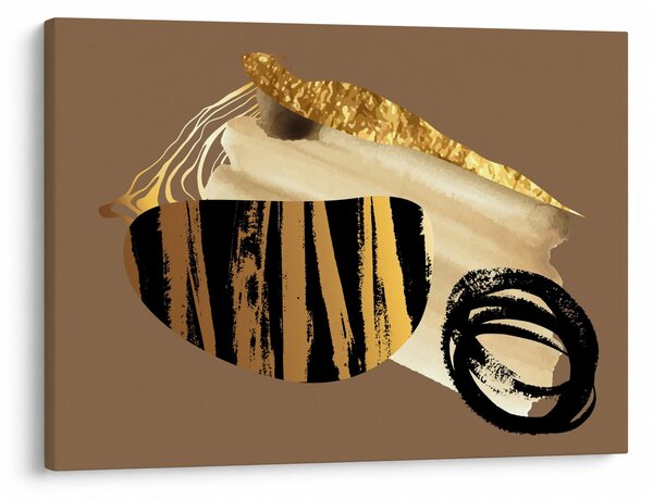 Obraz - Abstrakce golden brown N⁰2 (70x50 cm)