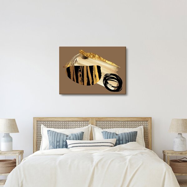 Obraz - Abstrakce golden brown N⁰2 (70x50 cm)