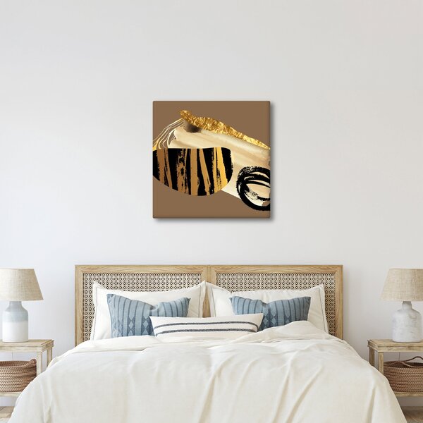 Obraz - Abstrakce golden brown N⁰2 (30x30 cm)