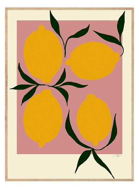 THE POSTER CLUB Plakát Pink Lemon, Anna Mörner, 30 x 40