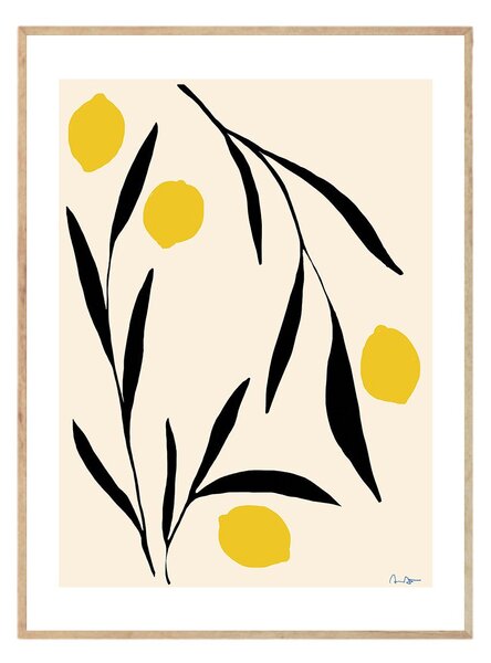 THE POSTER CLUB Plakát Lemon, Anna Mörner, 30 x 40