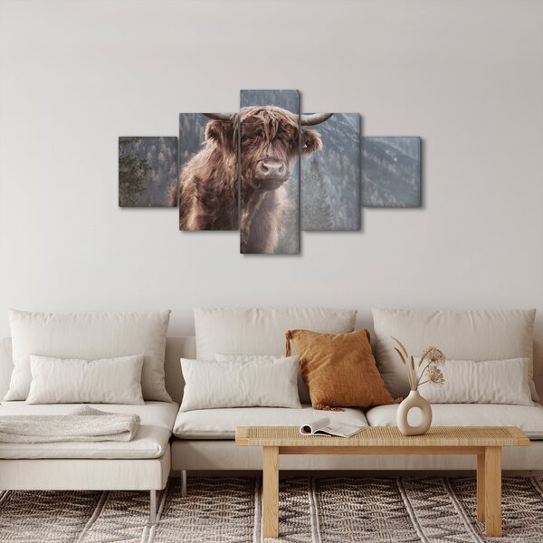 Obraz - Highlander kráva (125x70 cm)
