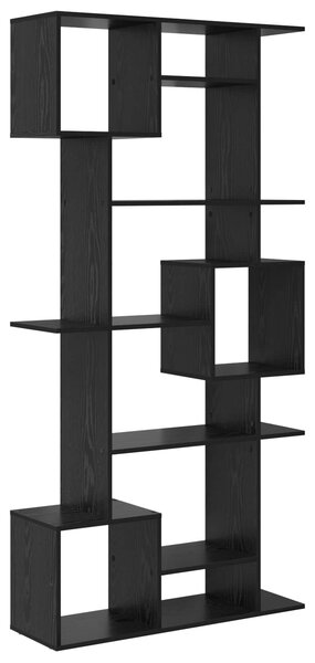 Knihovna 9 úrovní 92 x 29 x 188 cm Kompozitní dřevo Černý dub 3388359