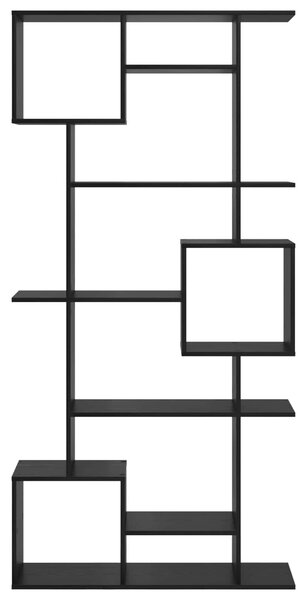 Knihovna 9 úrovní 92 x 29 x 188 cm Kompozitní dřevo Černý dub 3388359
