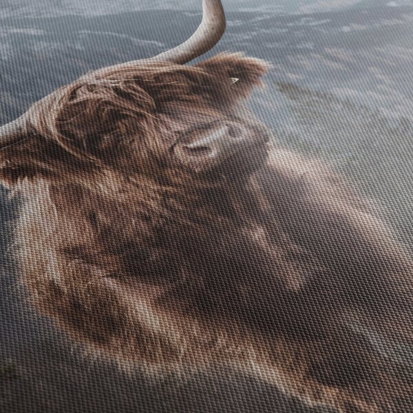 Obraz - Highlander kráva (170x50 cm)