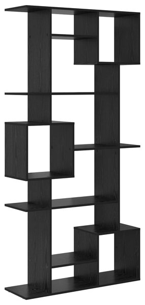Knihovna 9 úrovní 92 x 29 x 188 cm Kompozitní dřevo Černý dub 3388359