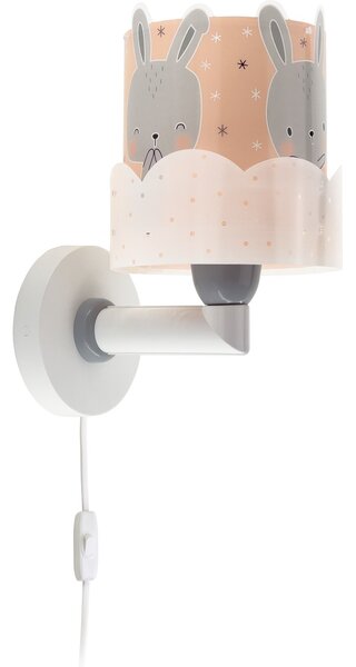 Dalber 61159S BUNNY - Dětské nástěnné svítidlo s kabelem do zásuvky + Dárek LED žárovka (Dětské nástěnné svítidlo s motivem králíčka)