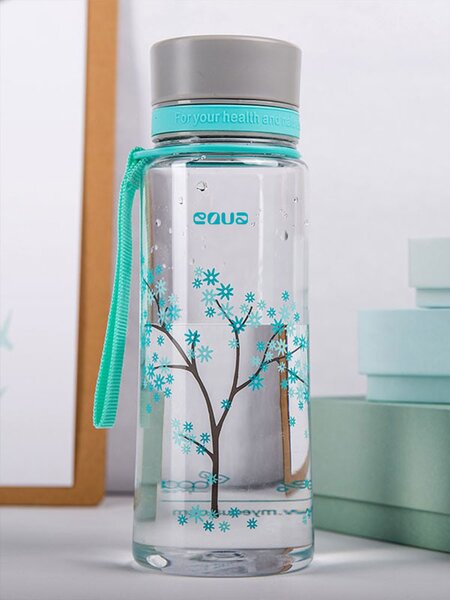 Plastová BPA free lahev z tritanu EQUA Mint Blossom 600 ml