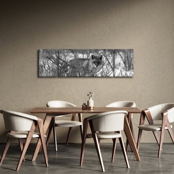 Obraz - Liška v zimě (170x50 cm)