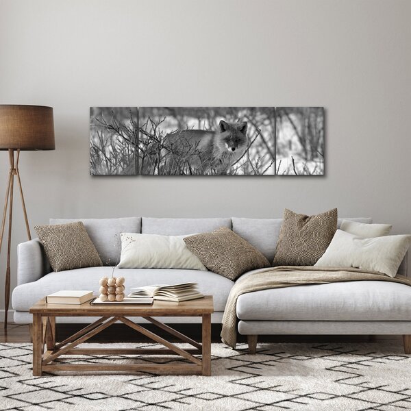 Obraz - Liška v zimě (170x50 cm)