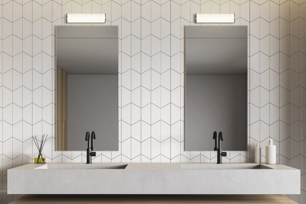ACB Iluminacion Nástěnné LED svítidlo ALDO, 53 cm, 18W, CRI90, IP44, CCT switch 3000-4000K