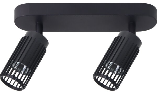Bodové svítidlo Vertical, 2x černé kovové stínítko, b