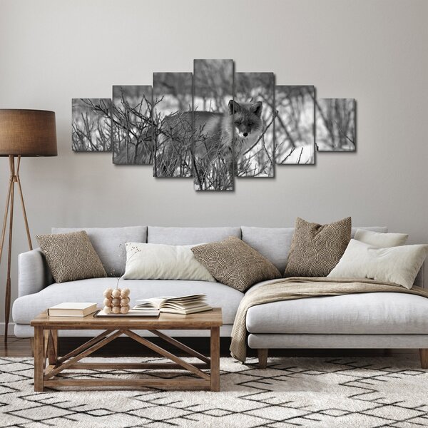 Obraz - Liška v zimě (210x100 cm)