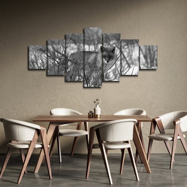 Obraz - Liška v zimě (210x100 cm)