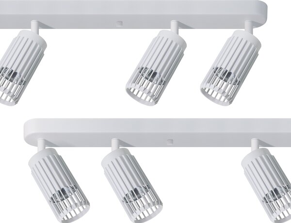 Bodové svítidlo Vertical, 6x bílé kovové stínítko, w