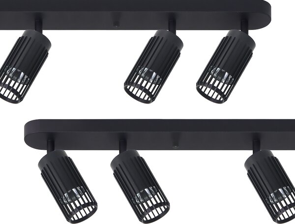 Bodové svítidlo Vertical, 6x černé kovové stínítko, b