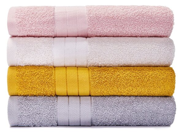 Sada 4 bavlněných ručníků Bonami Selection Milano, 50 x 100 cm
