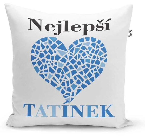 Sablio Polštář Nejlepší tatínek: 40x40 cm