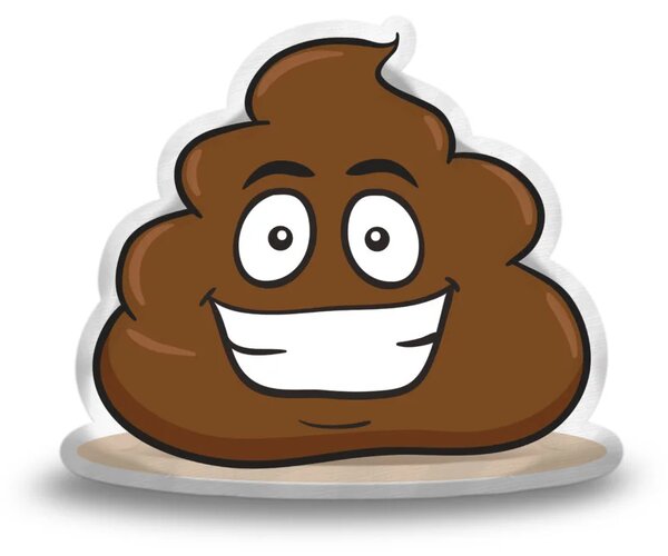 Sablio 3D polštář ve tvaru Poop