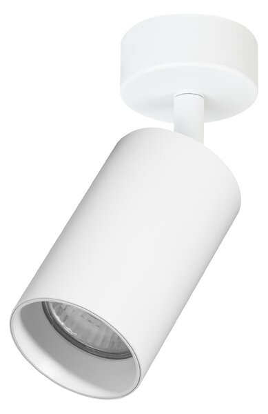 Bodové svítidlo Pipe, 1x bílé kovové stínítko, w