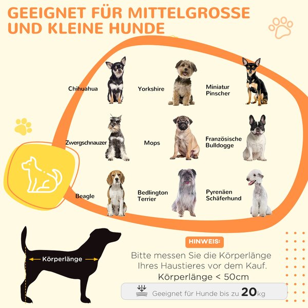 PawHut Psí Kotec Nábytek se 2 Dveřmi Ocelový Psí Kotec pro Domácnost Vnitřní Psí Dům pro Střední Psy do 20 kg Noční Stolek Psí Kotec 80 x 50 x 56,5 cm