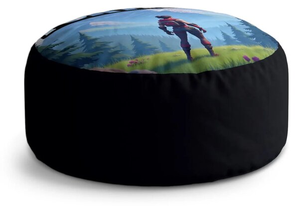 Sablio Taburet Circle FORTNITE Horská krajina: 38x48 cm