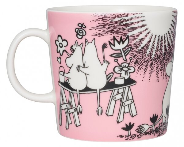 Arabia Hrnek Moomin Love 0,4l, růžový