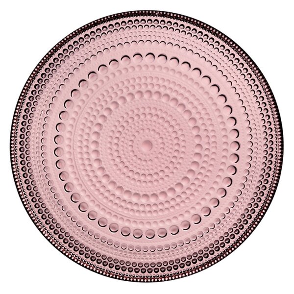 Iittala Talíř Kastehelmi 17cm, růžový calluna