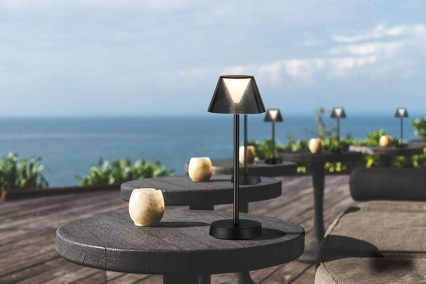 ACB Iluminacion Venkovní stolní LED lampa ASAHI s vestavěnou baterkou, v. 34 cm, 7W, CRI90, IP54