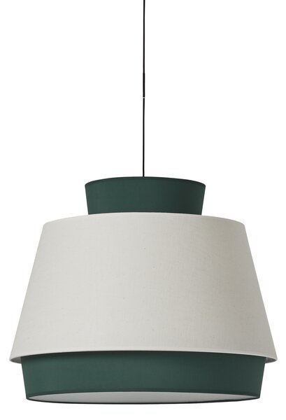 ACB Iluminacion Závěsné svítidlo ASPEN, ⌀ 45 cm, 1xE27 15W Barva: Zelená, Barva montury: Bílá