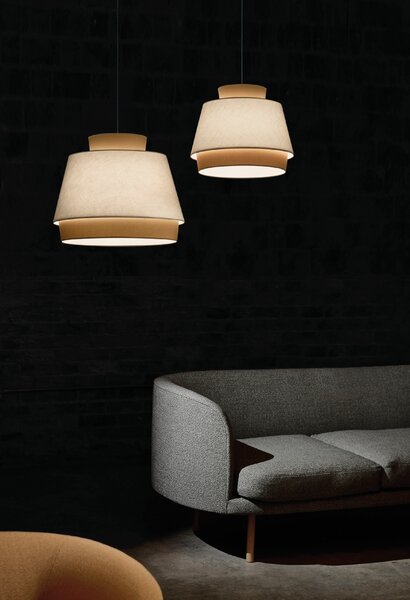 ACB Iluminacion Závěsné svítidlo ASPEN, ⌀ 45 cm, 1xE27 15W Barva: Zelená, Barva montury: Bílá