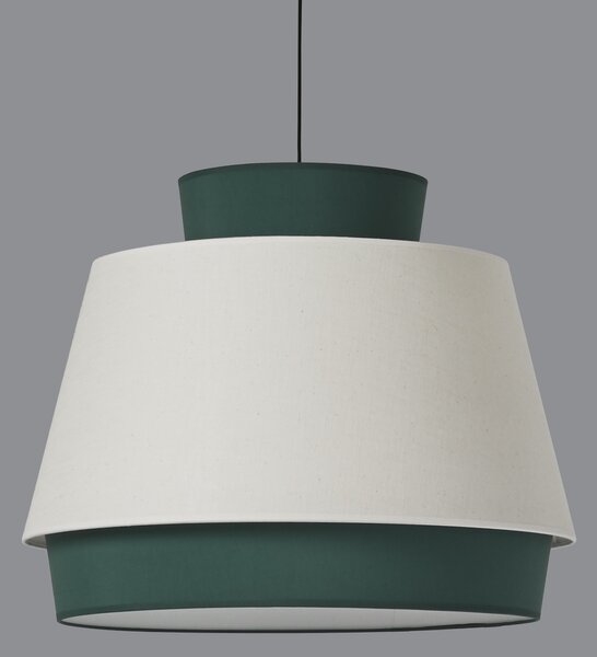 ACB Iluminacion Závěsné svítidlo ASPEN, ⌀ 60 cm, 1xE27 15W Barva: Zelená, Barva montury: Bílá