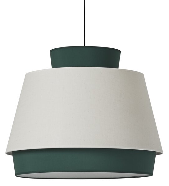 ACB Iluminacion Závěsné svítidlo ASPEN, ⌀ 60 cm, 1xE27 15W Barva: Zelená, Barva montury: Bílá