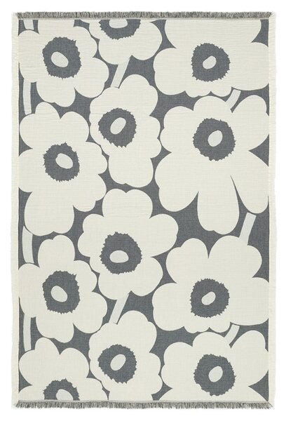 Marimekko Deka Unikko 150x220, šedo-bílá