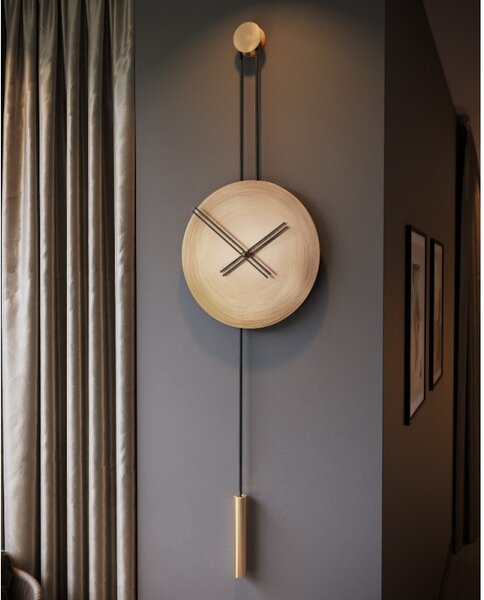 Mclocks Designové nástěnné hodiny SER45001 Serenity antique gold-black 90cm