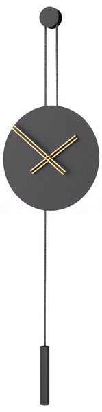 Mclocks Designové nástěnné hodiny SER45005 Serenity black-gold 90cm