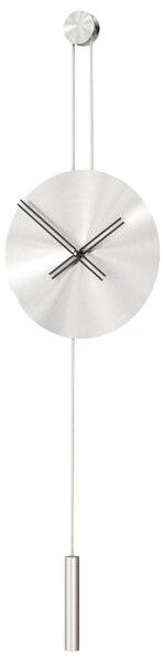 Mclocks Designové nástěnné hodiny SER45013 Serenity mat silver-black-silver 90cm