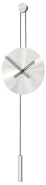 Mclocks Designové nástěnné hodiny SER45014 Serenity mat silver-black 90cm