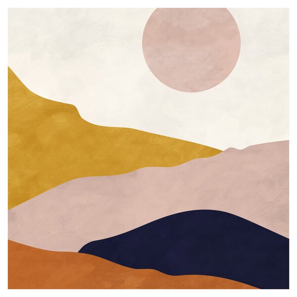Obraz - Akvarelové hory N⁰3 (30x30 cm)